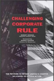 Challenging corporate rule by Robert W. Benson