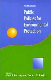 Cover of: Public Policies for Environmental Protection (RFF Press)