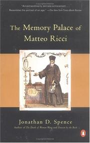 Cover of: The memory palace of Matteo Ricci by Jonathan D. Spence