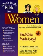 Cover of: What's in the Bible for-- women by Georgia Curtis Ling