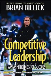 Cover of: Competitive leadership: twelve principles for success