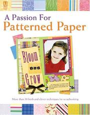 Cover of: A passion for patterned paper