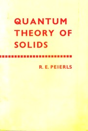 Cover of: Quantum theory of solids.