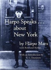 Cover of: Harpo speaks--  about New York by Harpo Marx