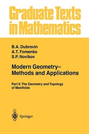Cover of: Modern Geometry -  Methods and Applications : Part II: The Geometry and Topology of Manifolds