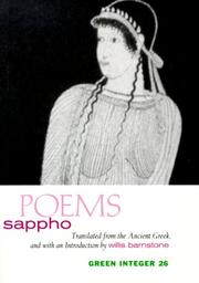 Cover of: Sappho - Poems, A New Version