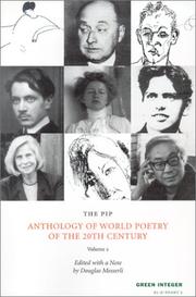 Cover of: PIP Anthology of World Poetry of the 20th Century (Green Integer: EL-E-PHANT 2)