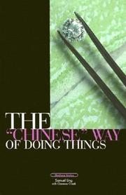 Cover of: Chinese Way of Doing Things (Horizon)