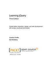 Learning jQuery by Jonathan Chaffer
