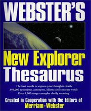 Cover of: Webster's new explorer thesaurus