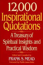 Cover of: 12,000 Inspirational Quotations