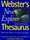 Cover of: Webster's New Explorer Thesaurus