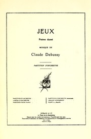 Cover of: Jeux: poème dansé