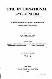 Cover of: The International cyclopedia: a compendium of human knowledge, rev. with large additions