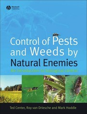 Cover of: Control of Pests and Weeds by Natural Enemies