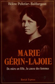 Cover of: Marie Gérin-Lajoie