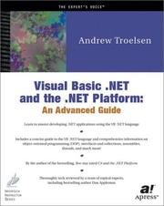 Cover of: Visual Basic .NET and the .NET Platform: An Advanced Guide