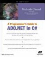 Cover of: A Programmer's Guide to ADO .NET in C#