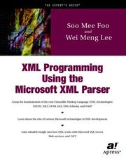 Cover of: XML Programming Using the Microsoft XML Parser