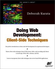 Cover of: Doing Web Development by Deborah Kurata, Deborah Kurata