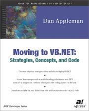 Cover of: Moving to VB .NET: Strategies, Concepts, and Code