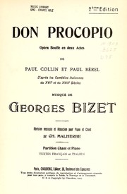 Cover of: Don Procopio: opéra bouffe en deux actes