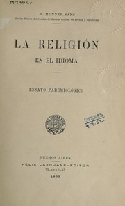 Cover of: La Religión en el idioma: ensayo paremiológico