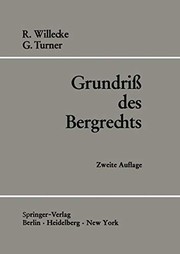 Cover of: Grundriß des Bergrechts