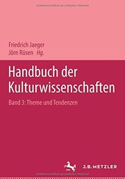Cover of: Handbuch der Kulturwissenschaften : Band 3: Themen und Tendenzen