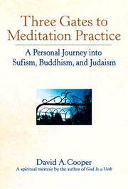 Cover of: Three gates to meditation practice: a personal journey into Sufism, Buddhism, and Judaism