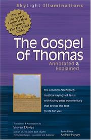 Cover of: The Gospel of Thomas: Annotated & Explained