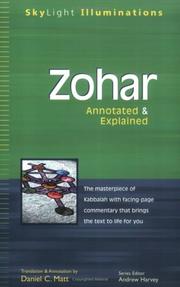 Cover of: Zohar by Daniel Chanan Matt