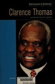 Cover of: Clarence Thomas by Vicki Cox