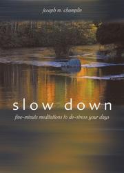 Cover of: Slow down: five-minute meditations to de-stress your days