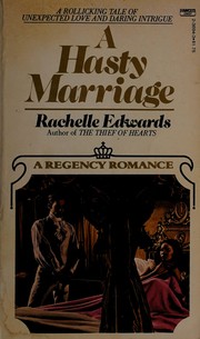 Cover of: A Hasty Marriage