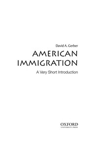 American immigration by David A. Gerber