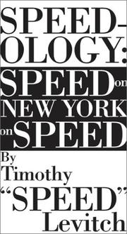 Cover of: Speedology by Timothy Levitch