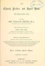 Cover of: The Church Psalter and hymn book: re-arranged, 1864
