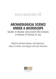 Cover of: Archaeological science under a microscope by Michael Haslam