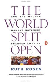 Cover of: The World Split Open by Ruth Rosen