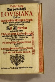 Cover of: Beschreibung der landschafft Lovisiana welche by Louis Hennepin