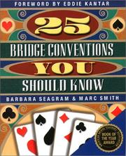 Cover of: 25 Bridge Conventions You Should Know by Barbara Seagram, Marc Smith