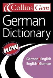 Cover of: Collins Gem German Dictionary, 7e (Collins GEM) by Harper Collins Publishers