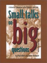 Cover of: Small talks on big questions (vol. 1)