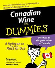 Cover of: Canadian Wine for Dummies