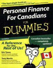 Cover of: Personal Finance for Canadians for Dummies by Eric, MBA Tyson, Andrew Bell, Tony Martin, Eric Tyson