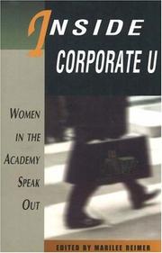 Cover of: Inside  Corporate U: Women In The Academy Speak Out (Women's Issues Publishing Program)