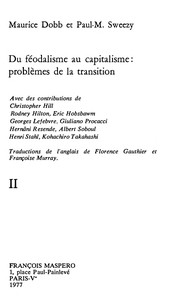 Cover of: Du fe odalisme au capitalisme by Maurice Dobb, Paul Marlor Sweezy