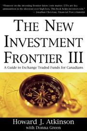 Cover of: New Investment Frontier 3: A Guide to Exchange Traded Funds for Canadians