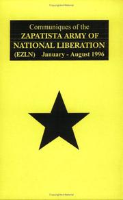 Cover of: Communiqu&eacute;s Of The Zapatista Army Of National Liberation - January 96-August 96